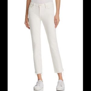 Mother The Rascal Ankle Snippet Jeans in Whipping the Cream Size 26 EUC